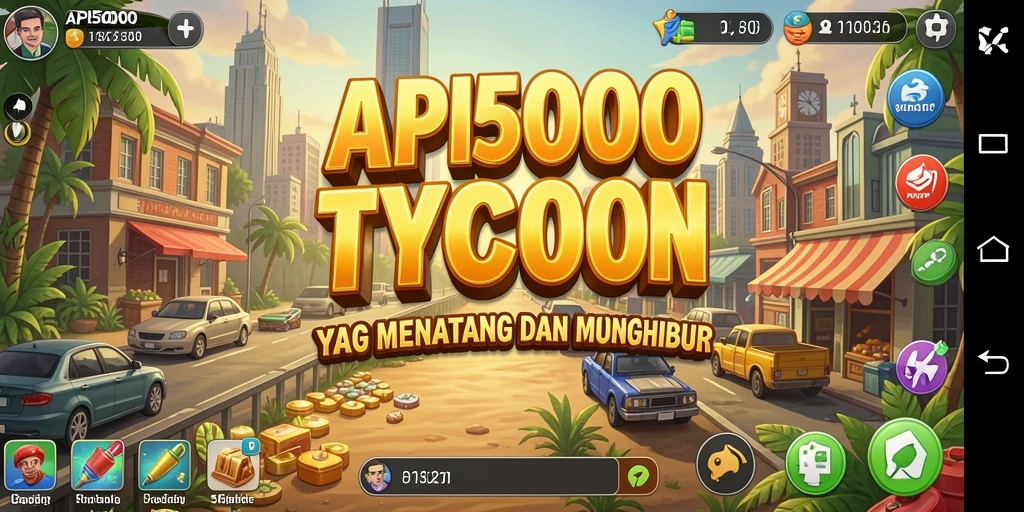 Tampilan gameplay Tycoon dalam API5000 yang menarik dan dinamis.