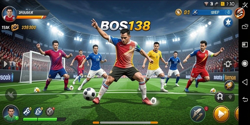 Screenshot gameplay BOS138 yang menampilkan pertandingan olahraga yang mendebarkan.