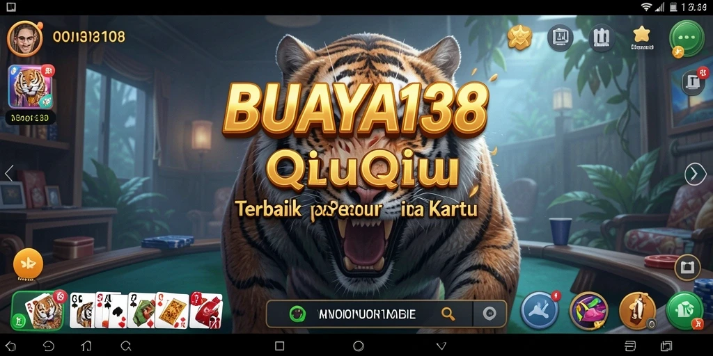 Tampilan gameplay BUAYA138 dengan suasana permainan QiuQiu yang seru.