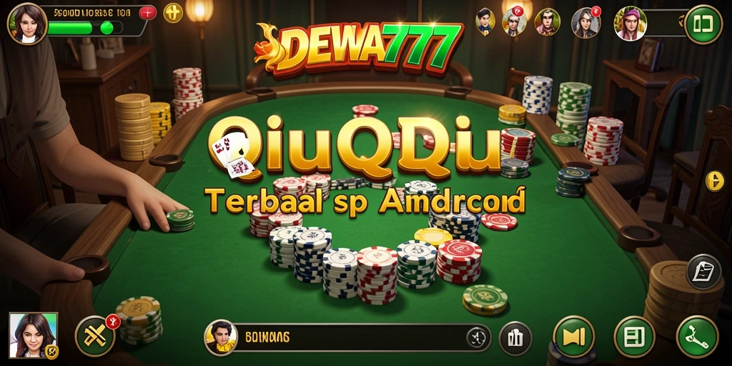Screenshot gameplay DEWA777 yang menampilkan kartu QiuQiu.