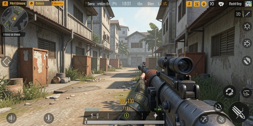 Screenshot utama FO8 menampilkan momen intens dalam pertempuran FPS.