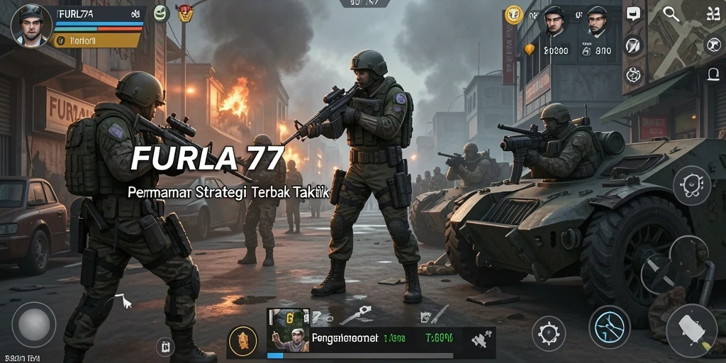 Tampilan gameplay strategis yang menarik dari FURLA77.