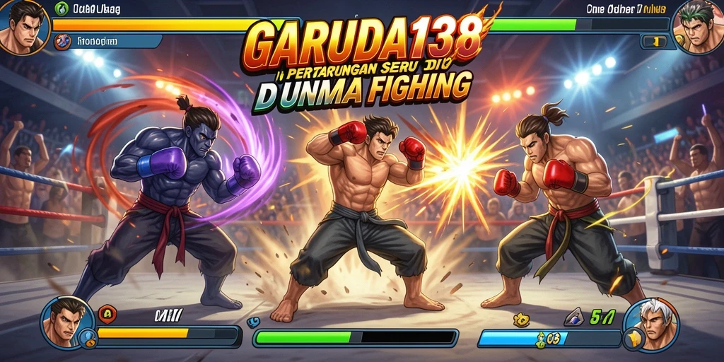 Screenshot intense dari pertarungan di GARUDA138.