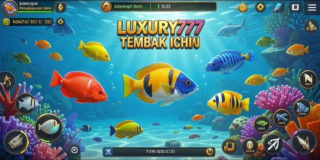 Tampilan gameplay LUXURY777 yang menarik saat menembak ikan.