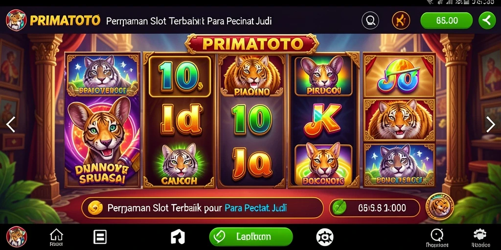 Tampilan gameplay PRIMATOTO yang menarik dan penuh warna.