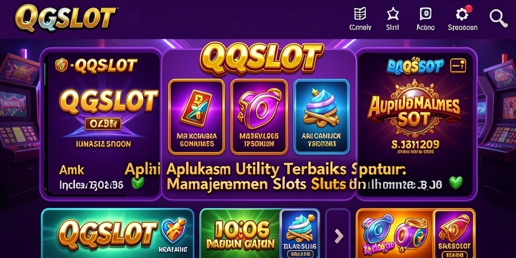 Tampilan utama QQSLOT menampilkan panduan dan statistik permainan.