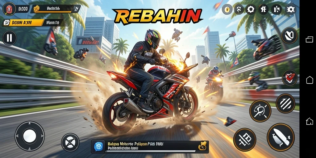 Gameplay seru dan mengasyikkan dari REBAHIN.