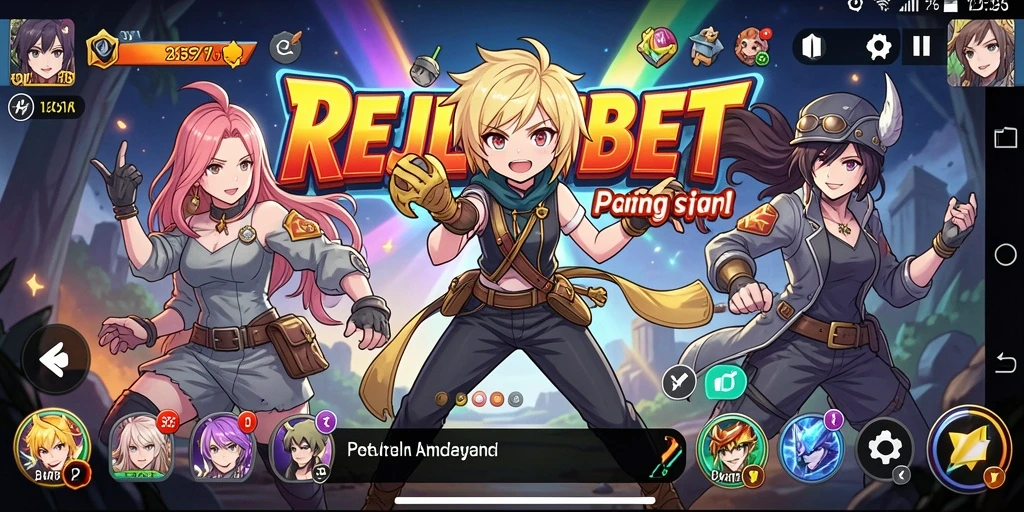 Screenshot gameplay REJEKIBET menampilkan aksi anime yang menegangkan.