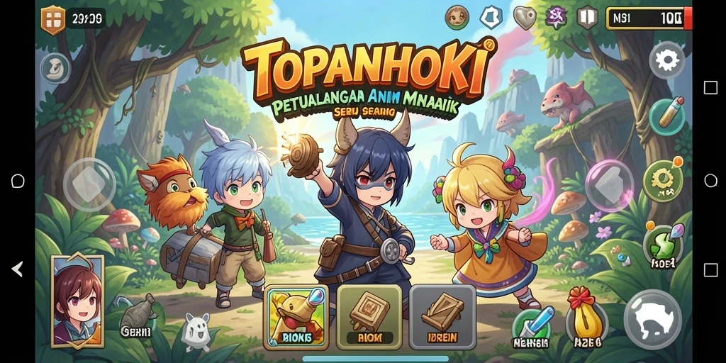 Tampilan gameplay seru dari TOPANHOKI yang penuh aksi.