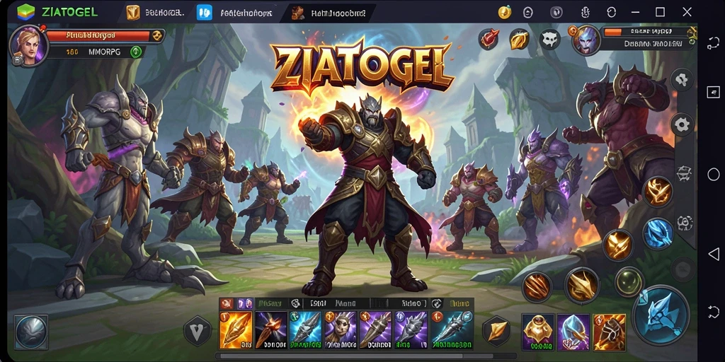 Gameplay seru dalam ZIATOGEL dengan aksi petualangan yang menegangkan.